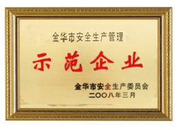 金華市安全生產管理示范企業